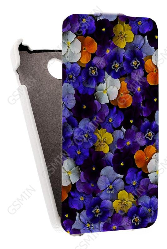

Кожаный чехол для Explay Joy Art Case (Белый) (Дизайн 145)