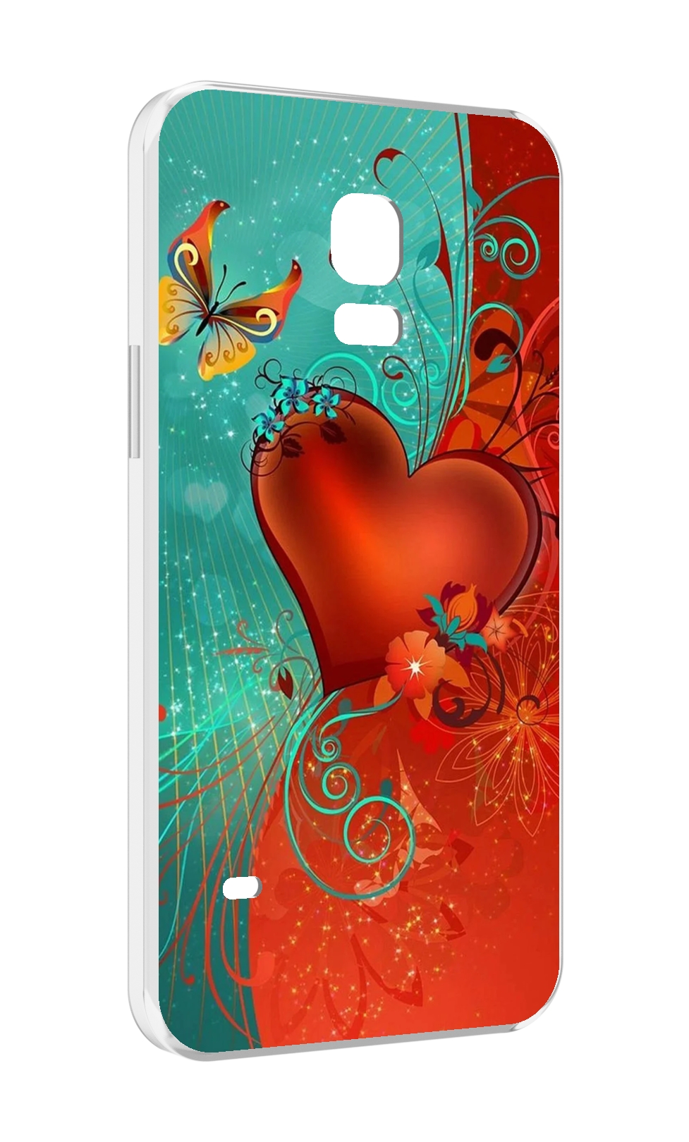 

Чехол MyPads красивые-яркие-сердечки для Samsung Galaxy S5 mini, Прозрачный, Tocco