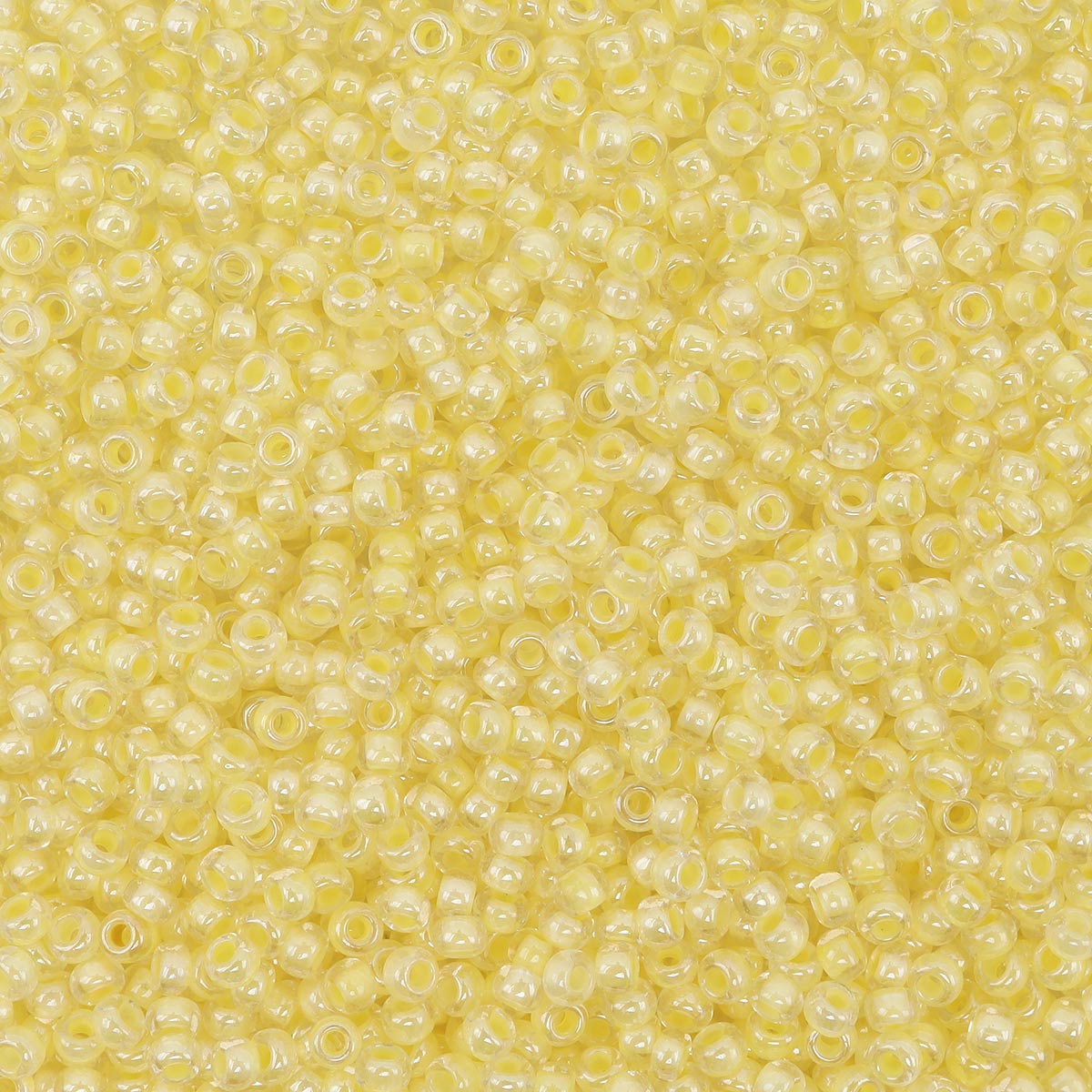 

Бисер Preciosa прозрачный с цветным центром 10/0 20 г, цвет № 38181, 5 упак, Желтый