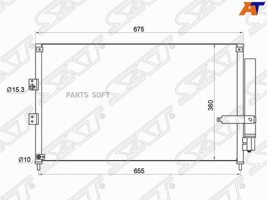 

ST-HD09-394-0_радиатор конд. Honda Civic VII 1.4i 16V 05>