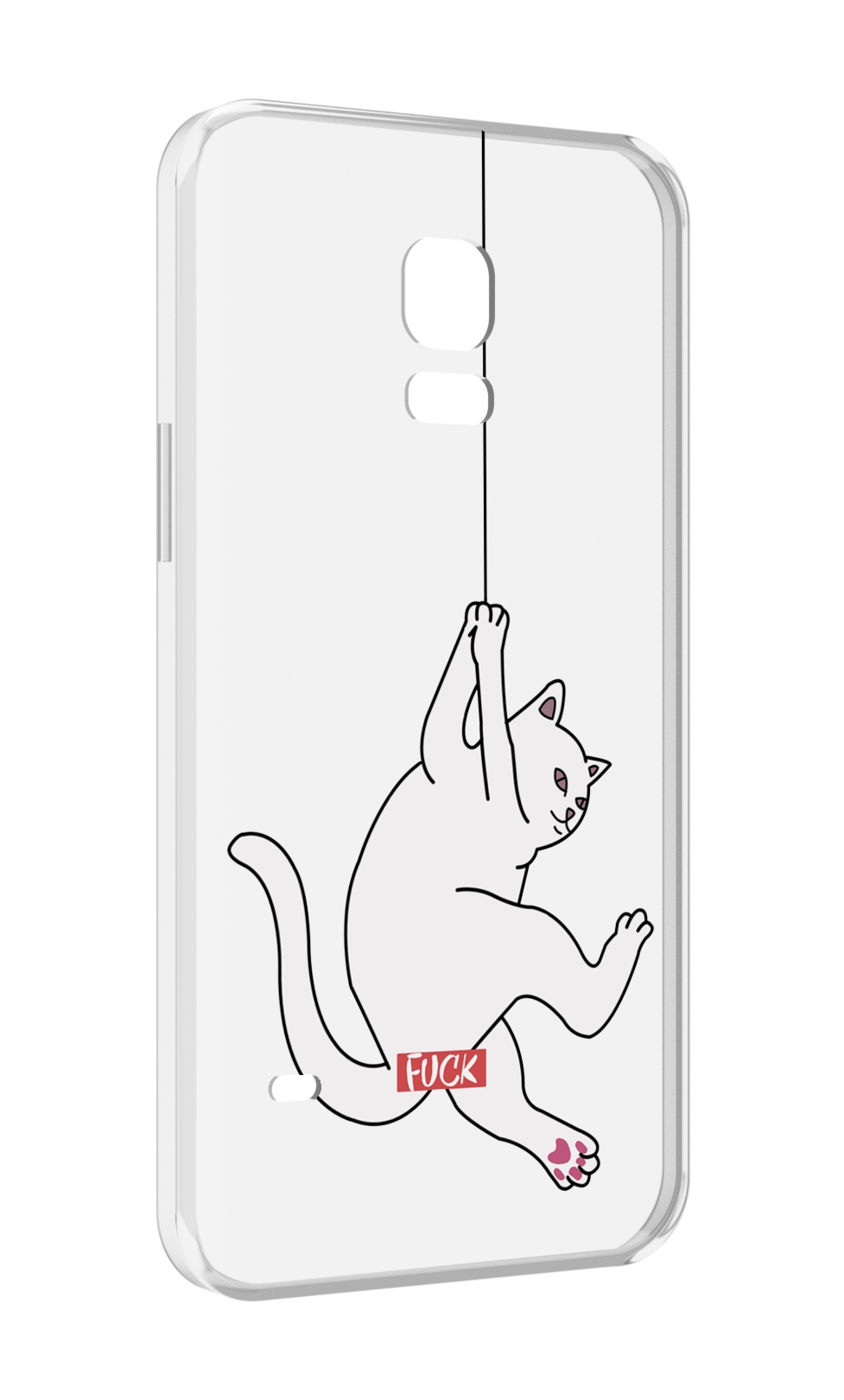

Чехол MyPads котяра-на-веревке для Samsung Galaxy S5 mini, Прозрачный, Tocco