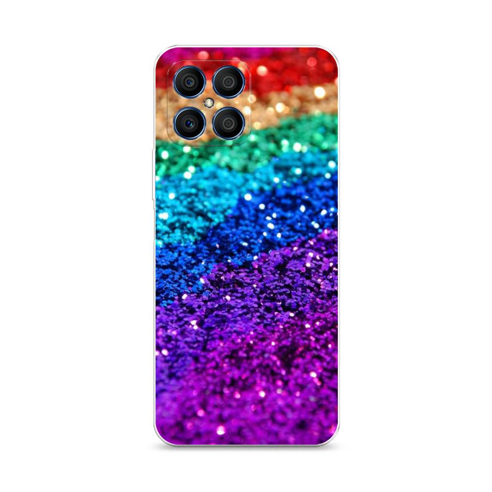 

Чехол Awog "Блестящая радуга рисунок" для Honor X8, Разноцветный, 6107650-3