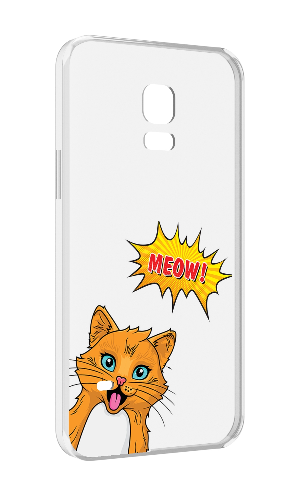 

Чехол MyPads кот-мяу детский для Samsung Galaxy S5 mini, Прозрачный, Tocco