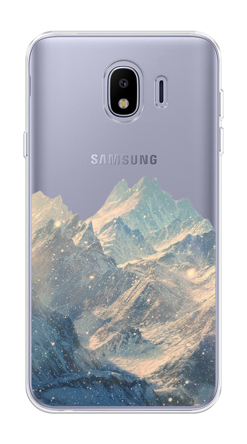 

Чехол Awog на Samsung Galaxy J4 "Горы арт 2", Серый, 26450-10