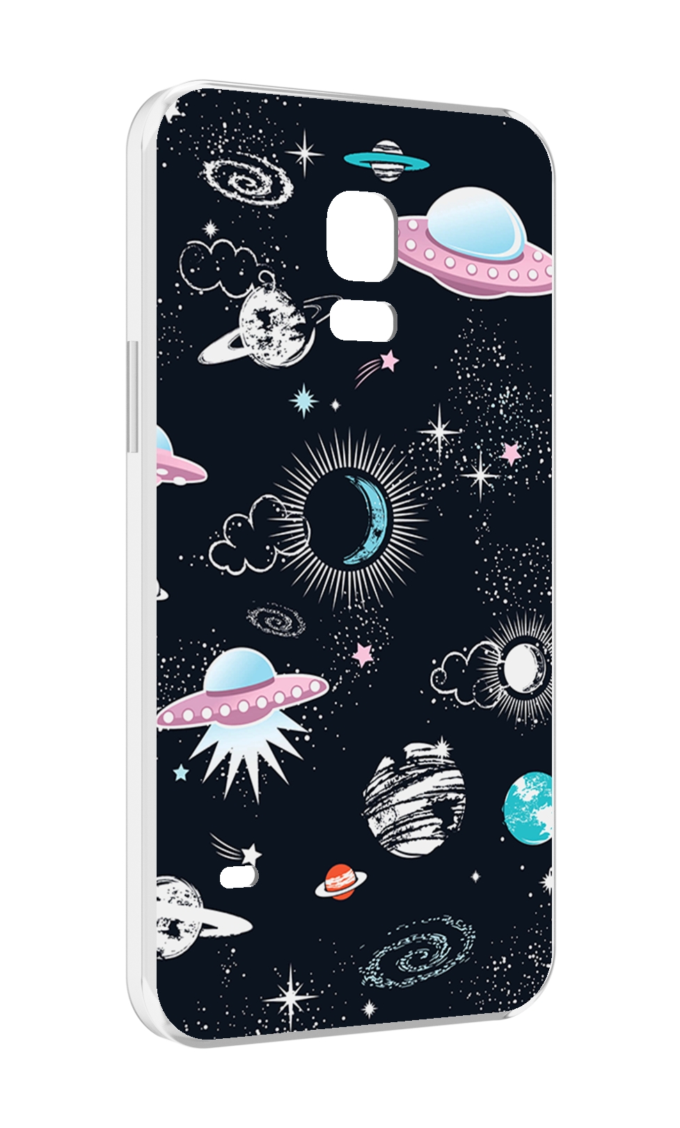 

Чехол MyPads космос-мини-картинки для Samsung Galaxy S5 mini, Прозрачный, Tocco