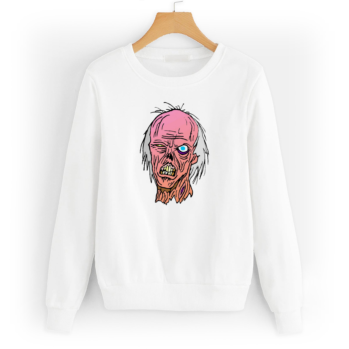 

Свитшот белый CoolPodarok Зомби, 2W011175
