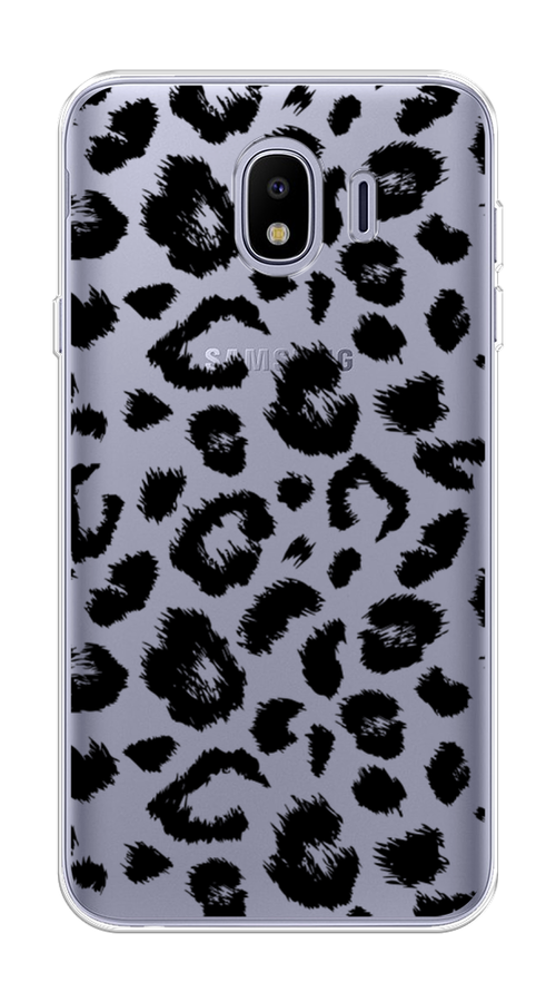 

Чехол Awog на Samsung Galaxy J4 "Окрас леопарда фон", Черный, 26450-2