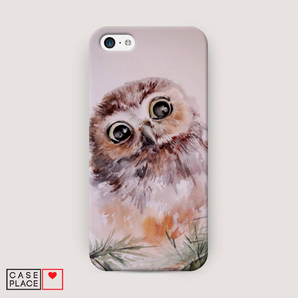 

Пластиковый чехол "Сова на розовом" на Apple iPhone 5C, 10220-1