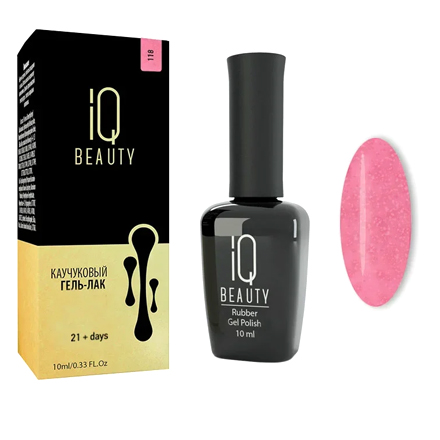 Каучуковый гель-лак IQ Beauty 118 Spazz Out, 10 мл Великобритания