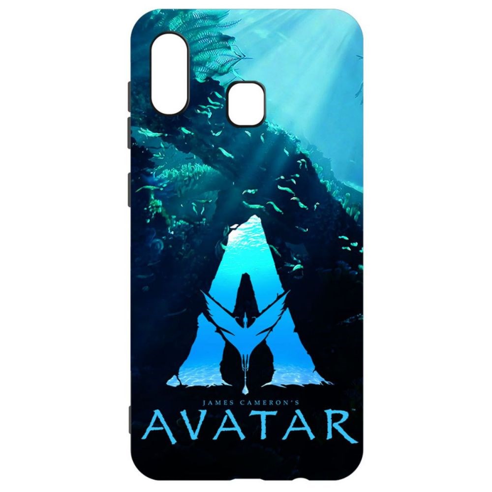 

Чехол-накладка Софт Аватар - Цветное лого для Samsung Galaxy A30 (A305), Черный