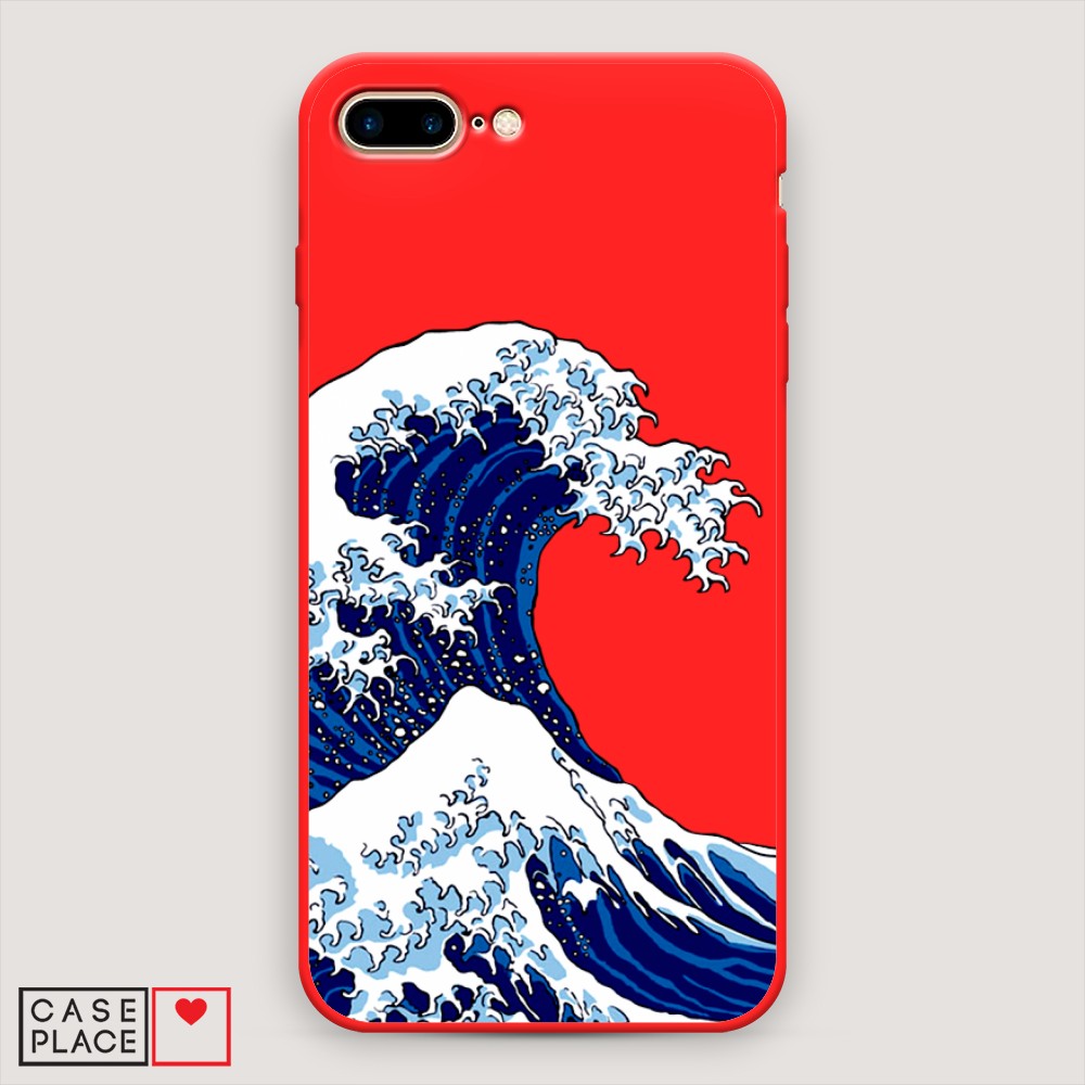 

Чехол Awog на Apple iPhone 8 Plus / Айфон 8 Plus "Волна в Канагаве", Разноцветный, 10953-1