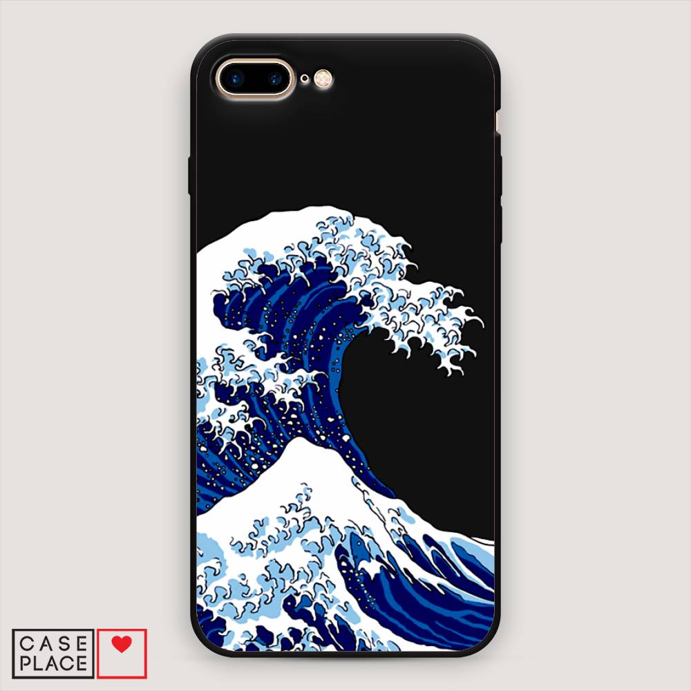

Чехол Awog на Apple iPhone 8 Plus / Айфон 8 Plus "Волна в Канагаве", Разноцветный, 10952-1