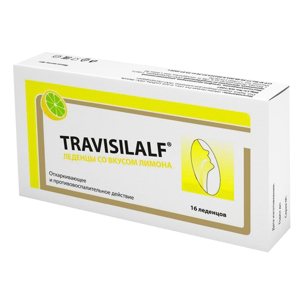 

Travisilalf леденцы лимон 2,5г 16 шт