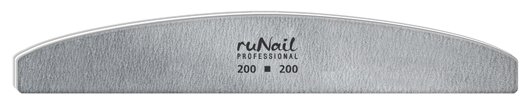 фото Пилка runail для искусственных ногтей, белая, нож, 200/200