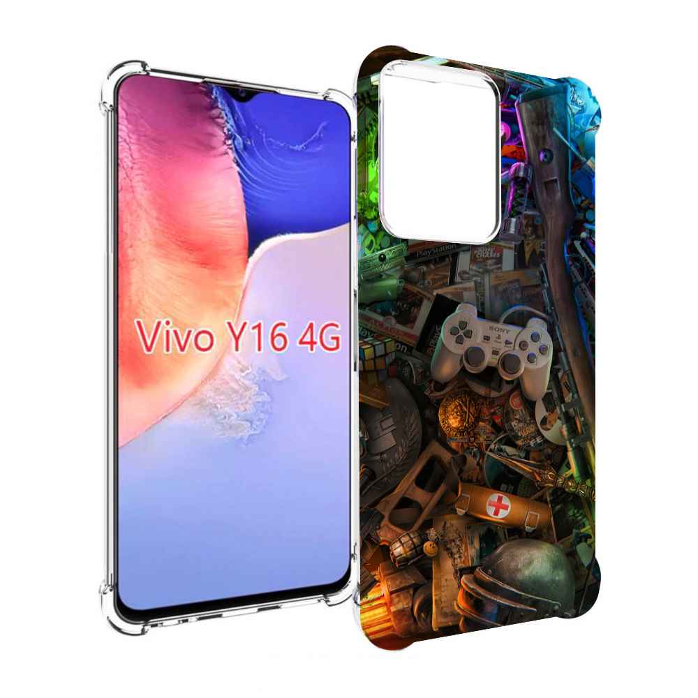 

Чехол MyPads JlaMBcPa6eM для Vivo Y16 4G/ Vivo Y02S, Прозрачный, Tocco