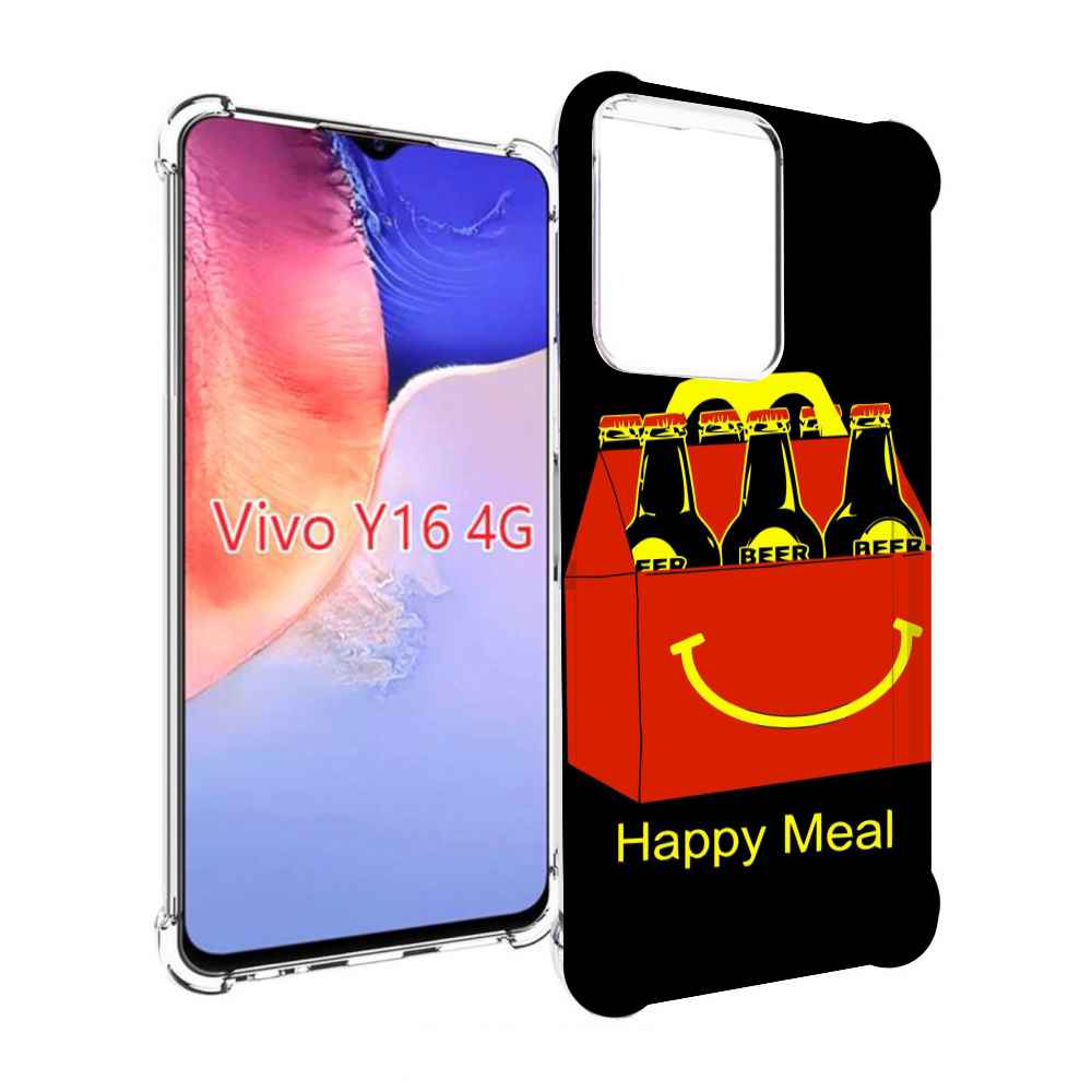 

Чехол MyPads Happy Meal для Vivo Y16 4G/ Vivo Y02S, Прозрачный, Tocco