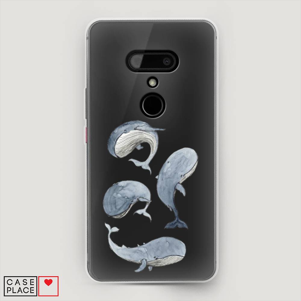 

Чехол Awog на HTC U12 / Эйчтиси U12 "Киты", Разноцветный, 102050-1