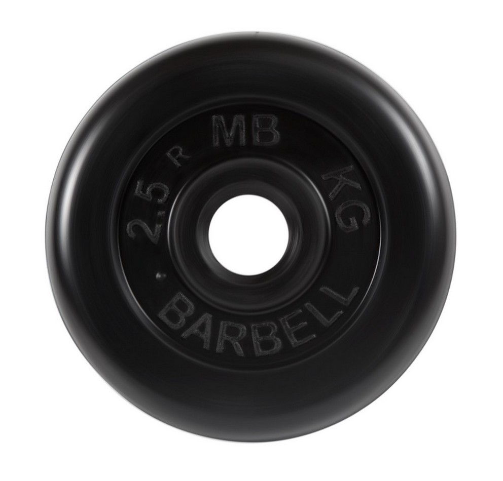 

Диск для штанги MB Barbell Стандарт 2,5 кг, 26 мм черный, Стандарт