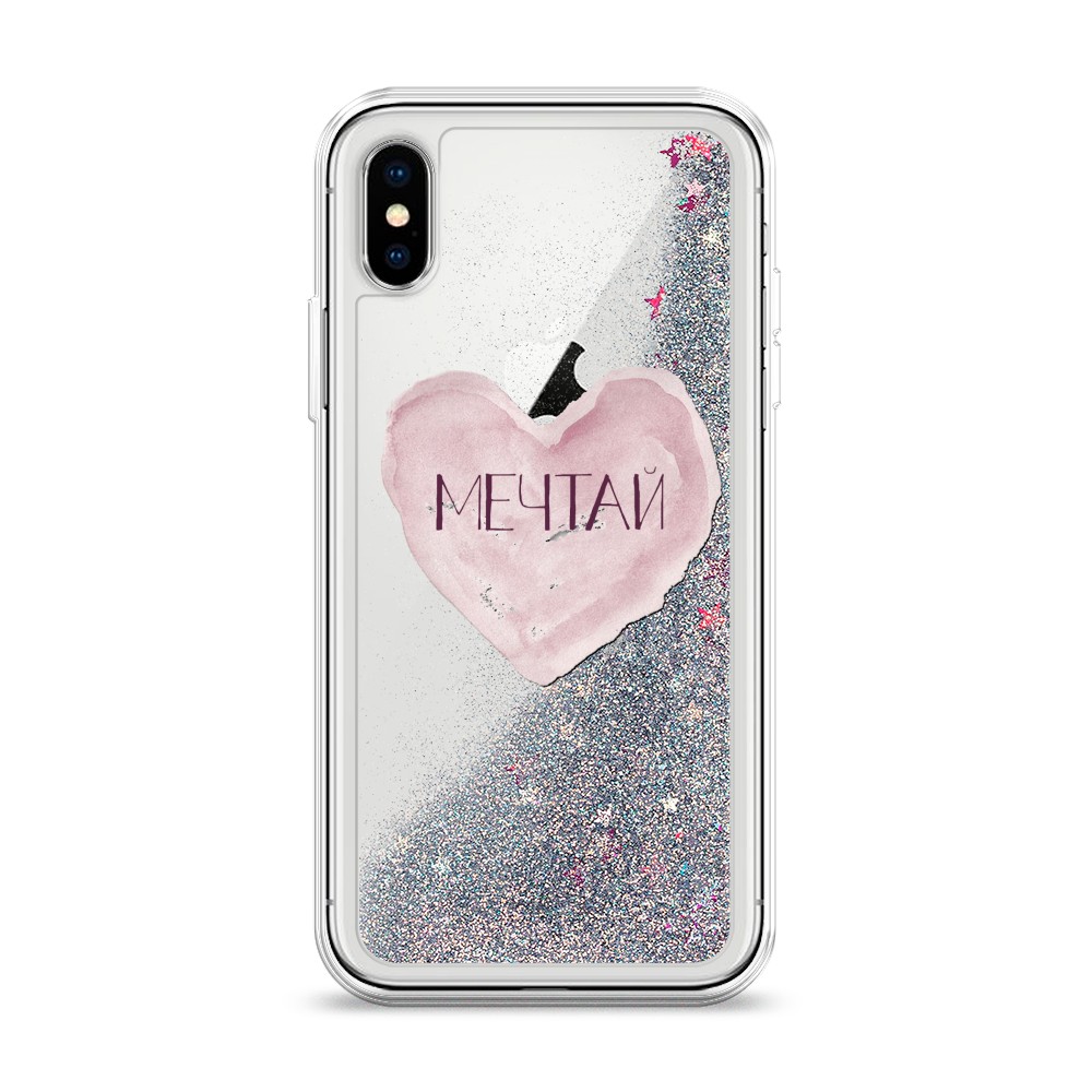 

Чехол Awog на Apple iPhone X (10) / Айфон X (10) "Мечтай сердце", Разноцветный, 11091-1