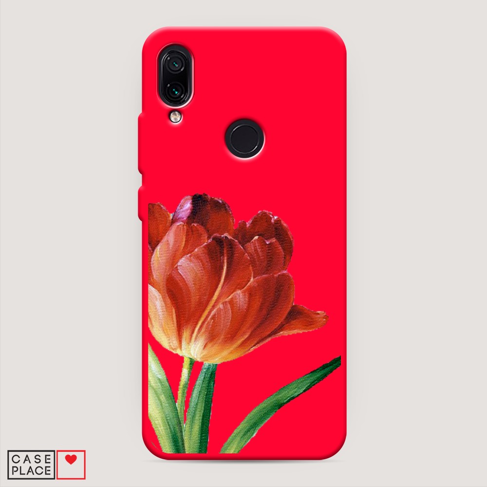 

Чехол Awog на Xiaomi Redmi 7 "Красный тюльпан", Разноцветный, 35053-1