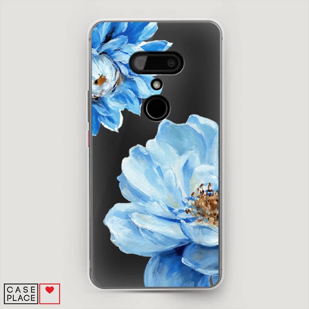 

Чехол Awog на HTC U12 / Эйчтиси U12 "Голубые клематисы", Разноцветный, 102050-8