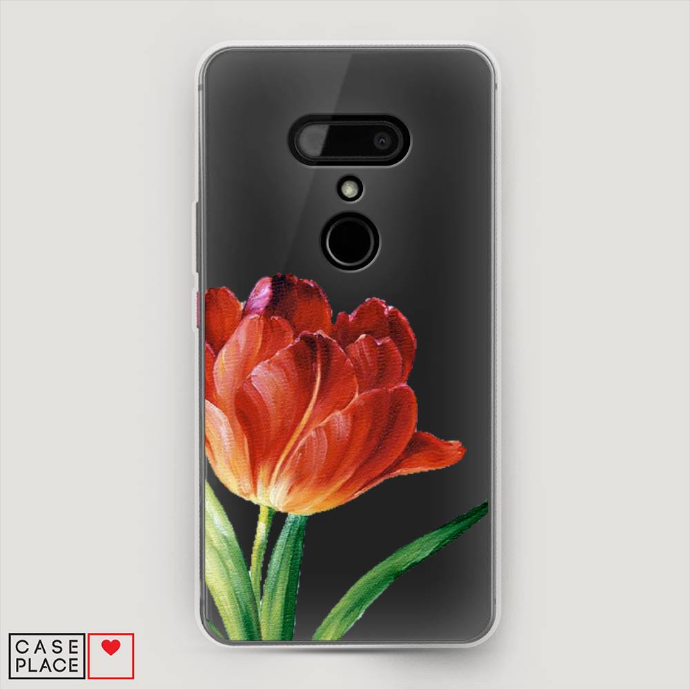 

Чехол Awog на HTC U12 / Эйчтиси U12 "Красный тюльпан", Разноцветный, 102050-8