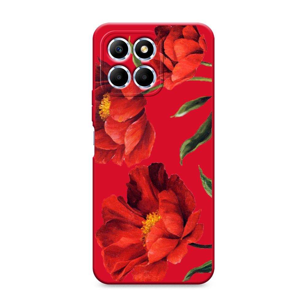 

Чехол Awog на Honor X6/X6s "Красные маки", Красный, 6109553-1
