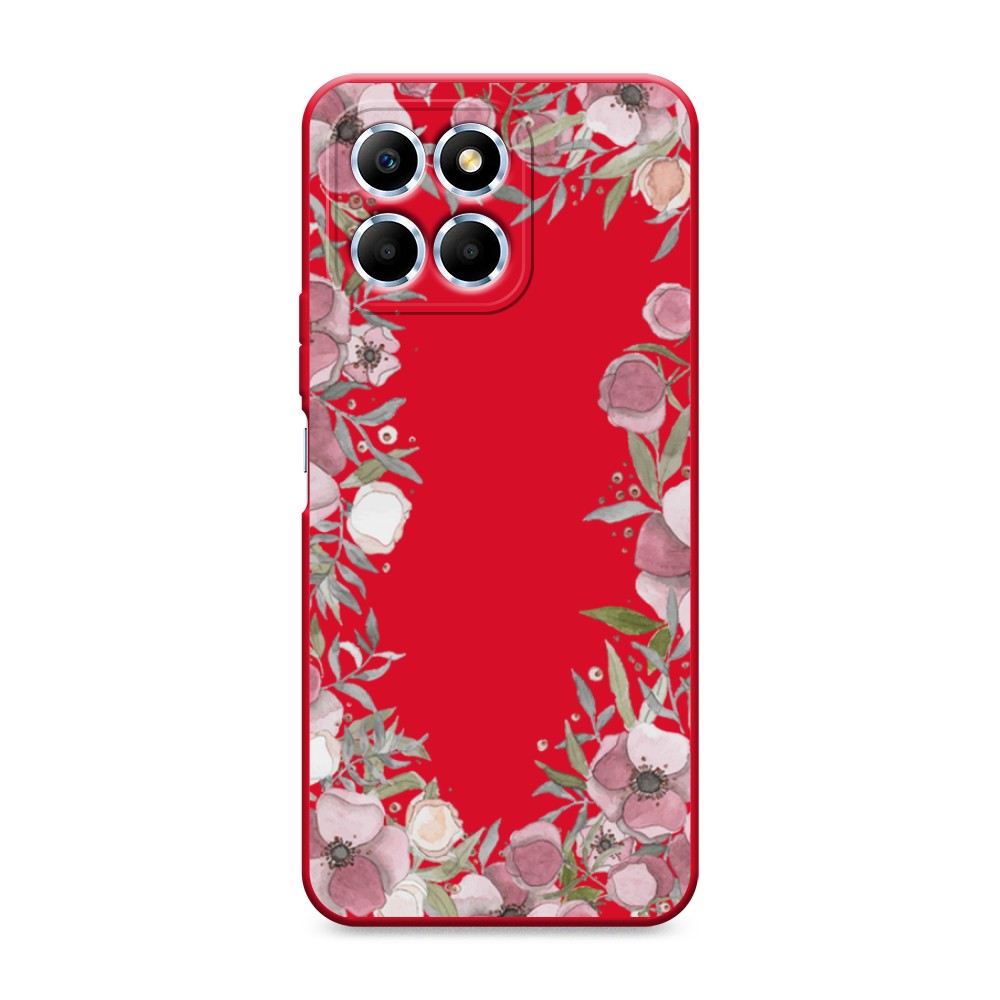 

Чехол Awog на Honor X6/X6s "Розовая цветочная рамка", Розовый;зеленый, 6109553-1