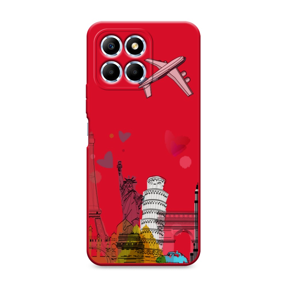 

Чехол Awog на Honor X6/X6s "Самолет путешествий", Желтый, 6109553-1