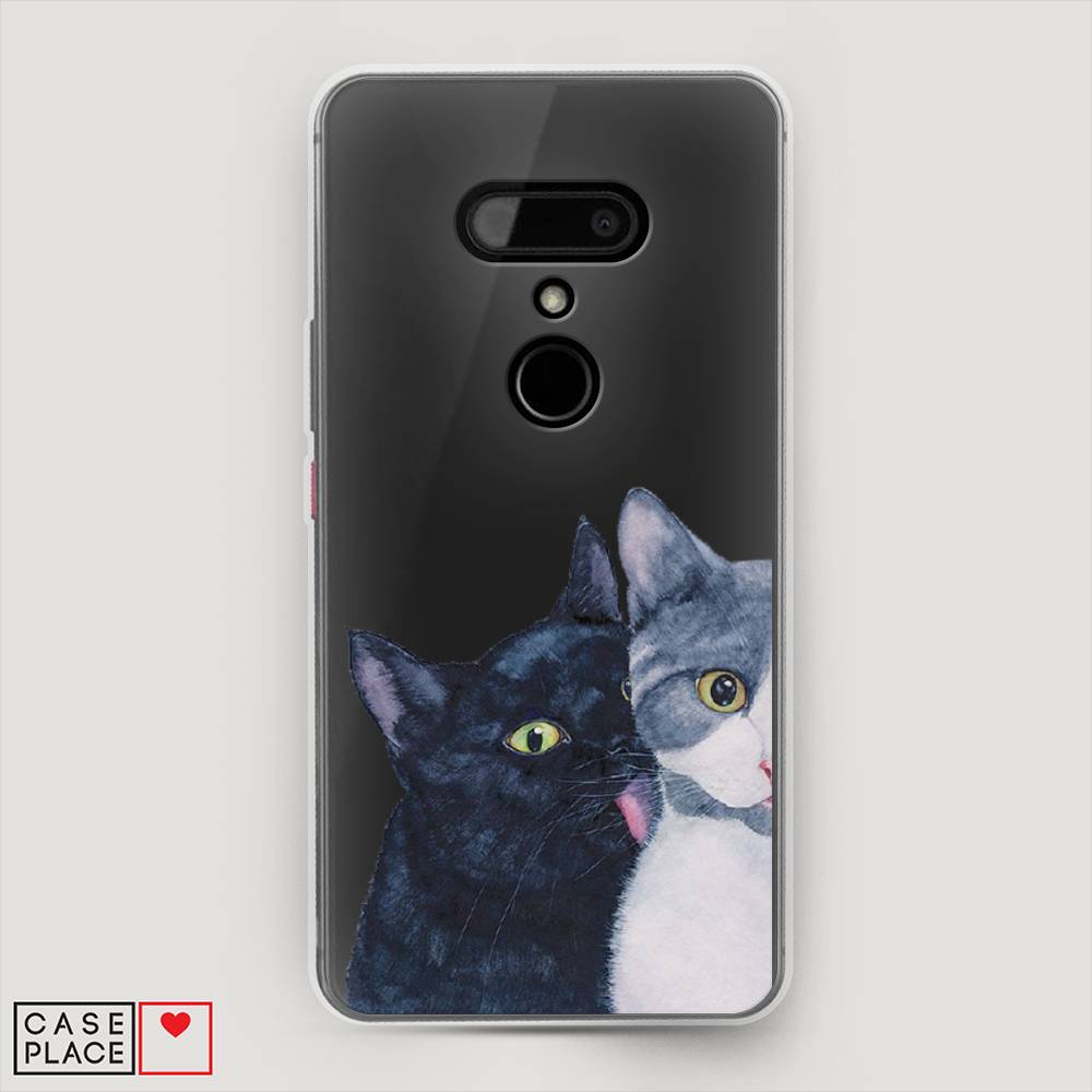 

Чехол Awog на HTC U12 / Эйчтиси U12 "Кошачья любовь", Разноцветный, 102050-1