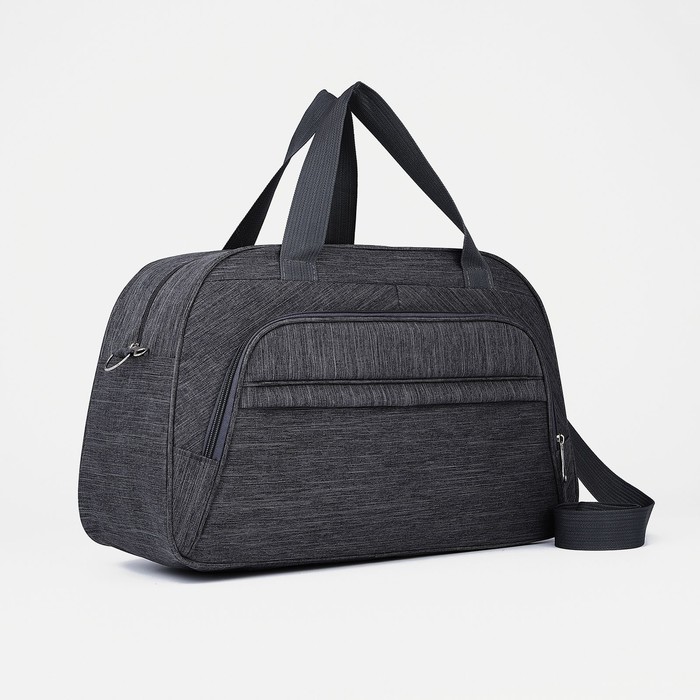 

Дорожная сумка унисекс NoBrand серая, 28х45х18 см, Серый