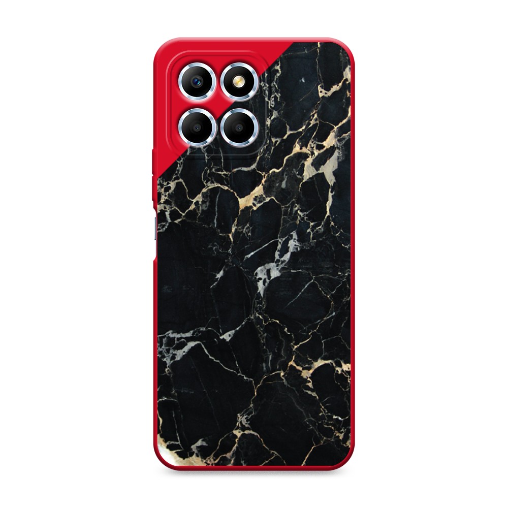 

Чехол Awog на Honor X6/X6s "Черный мрамор уголок", Черный;золотистый, 6109553-1