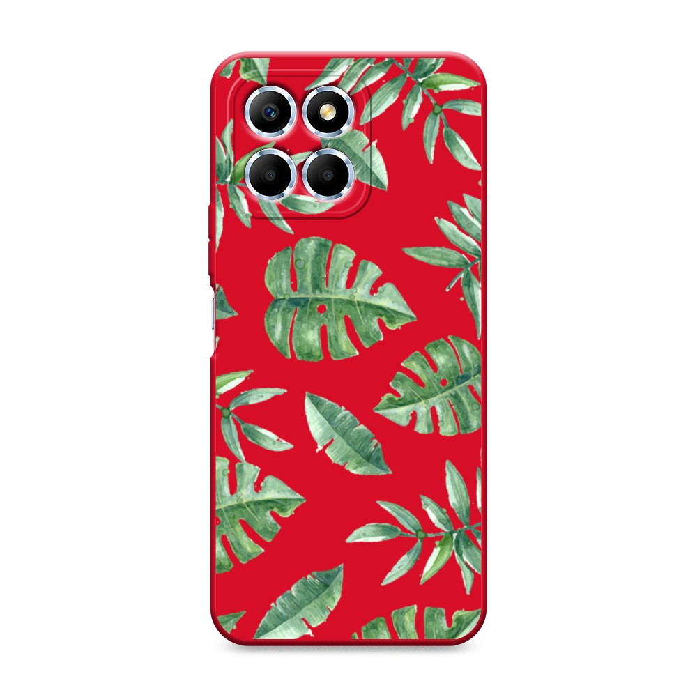 

Чехол Awog на Honor X6/X6s "Нарисованные пальмовые листья", Зеленый, 6109553-1