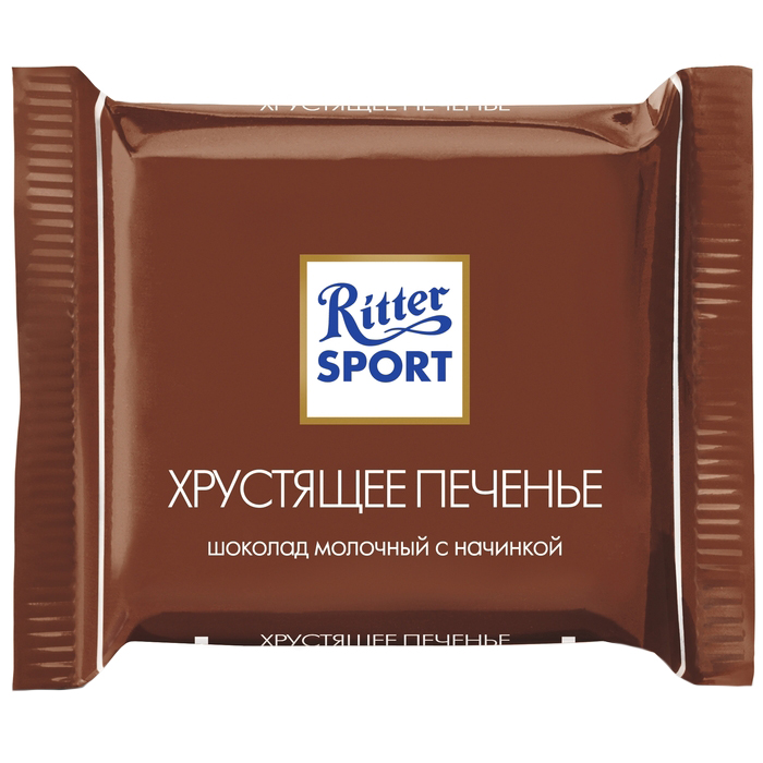 

Плитка Ritter Sport Хрустящее печенье молочный шоколад