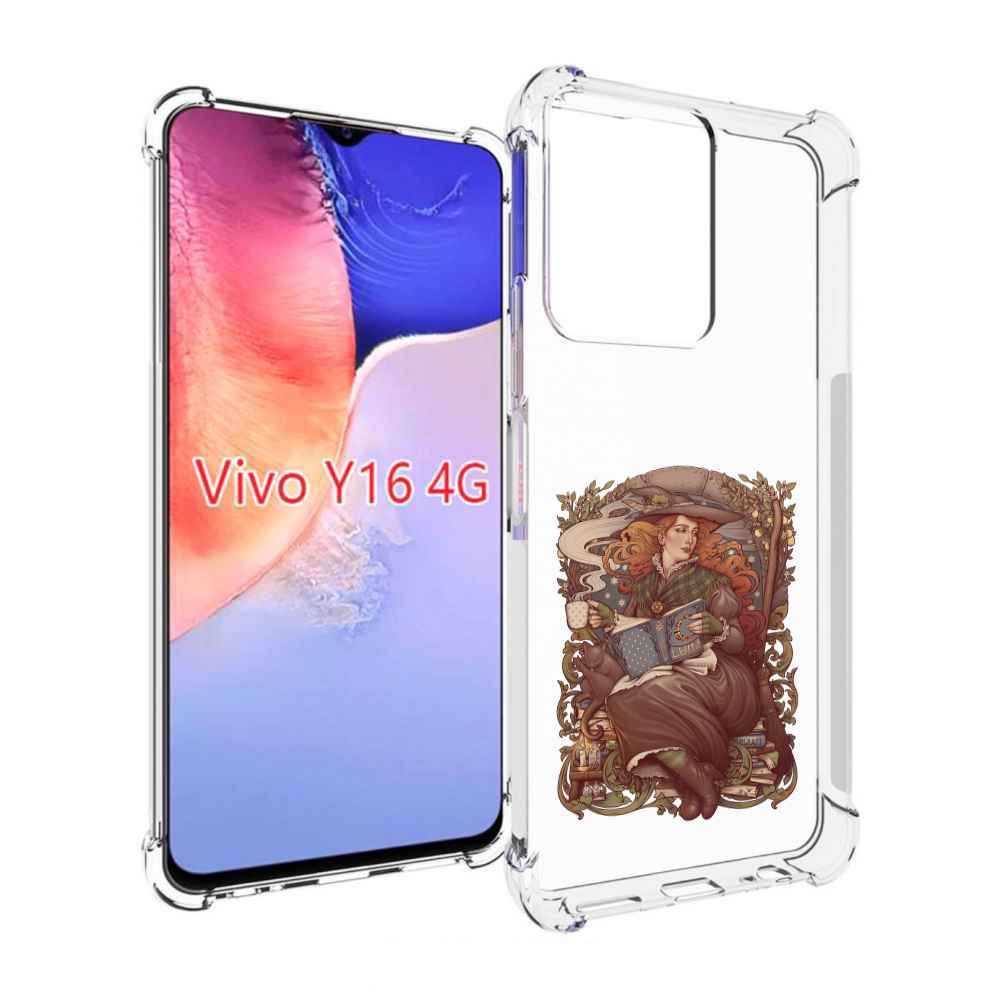 

Чехол MyPads Женские_126 для Vivo Y16 4G/ Vivo Y02S, Прозрачный, Tocco