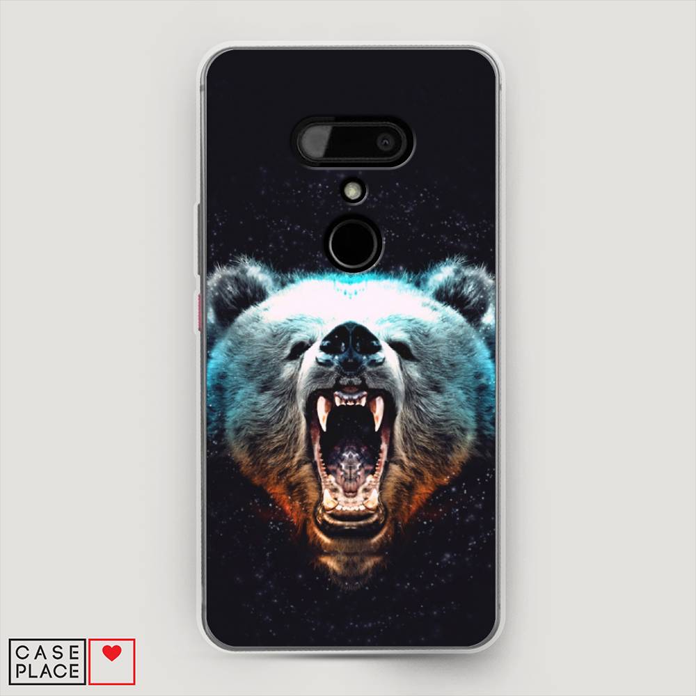 

Чехол Awog на HTC U12 / Эйчтиси U12 "Медведь", Разноцветный, 102050-2