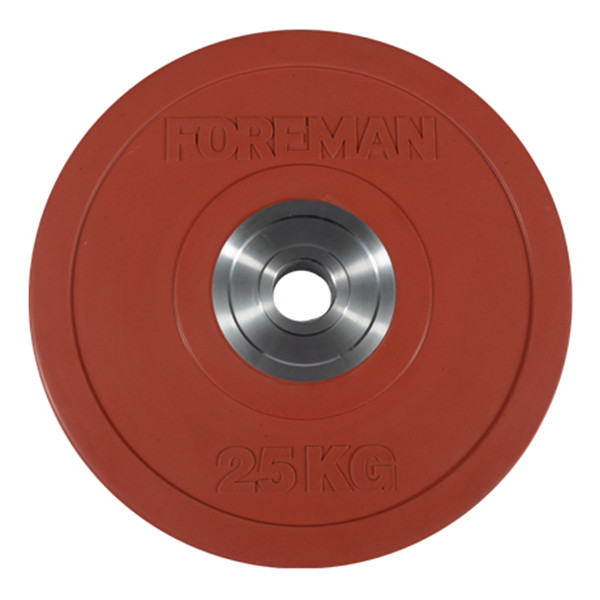 Диск для штанги Foreman FM/BM 25 кг, 30 мм красный