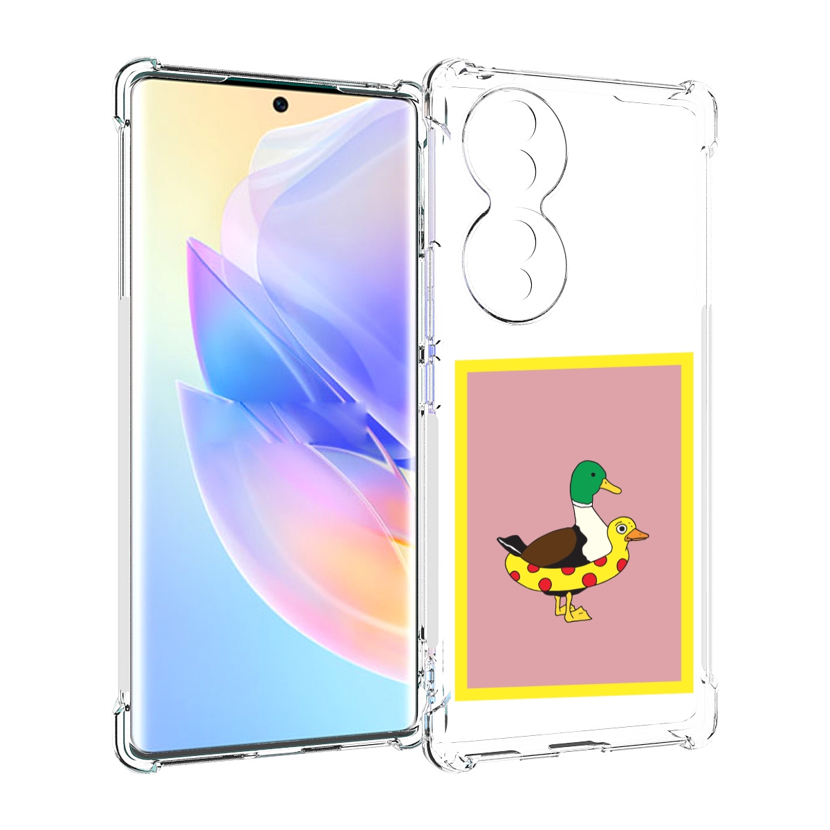 

Чехол MyPads утка в круге надувном для Honor 70, Прозрачный, Tocco