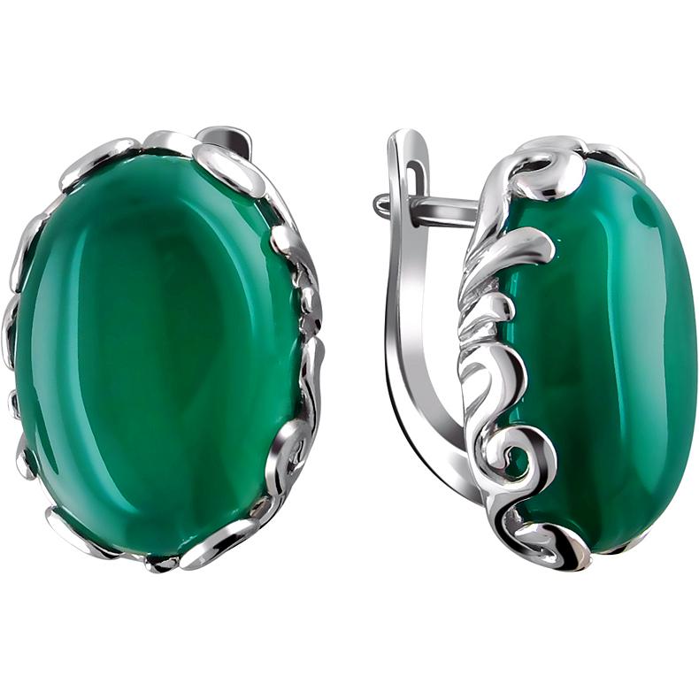 

Серьги женские из серебра Эстет С15С451558, сердолик, С15С451558