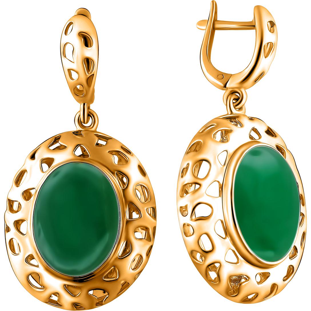 

Серьги женские из серебра Эстет С15С451484П, хризопраз, С15С451484П