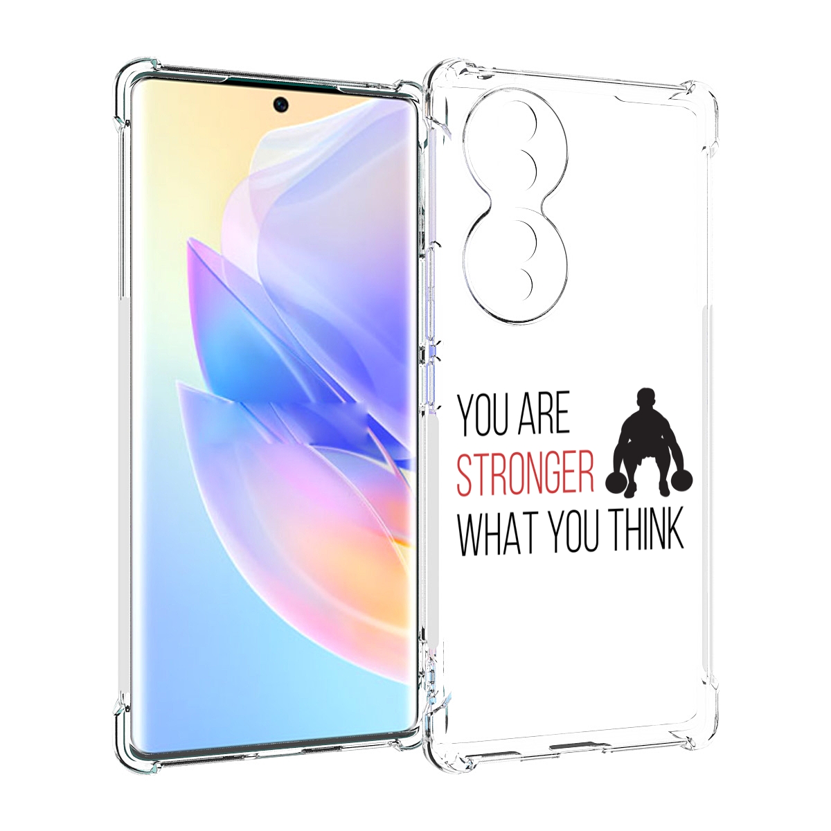 

Чехол MyPads ты-сильнее-чем-думаешь для Honor 70, Прозрачный, Tocco