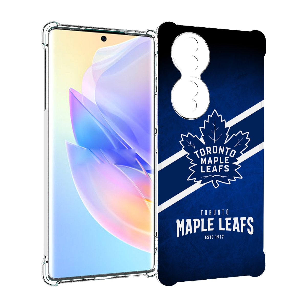 

Чехол MyPads торонто-меипл-лифс для Honor 70, Прозрачный, Tocco