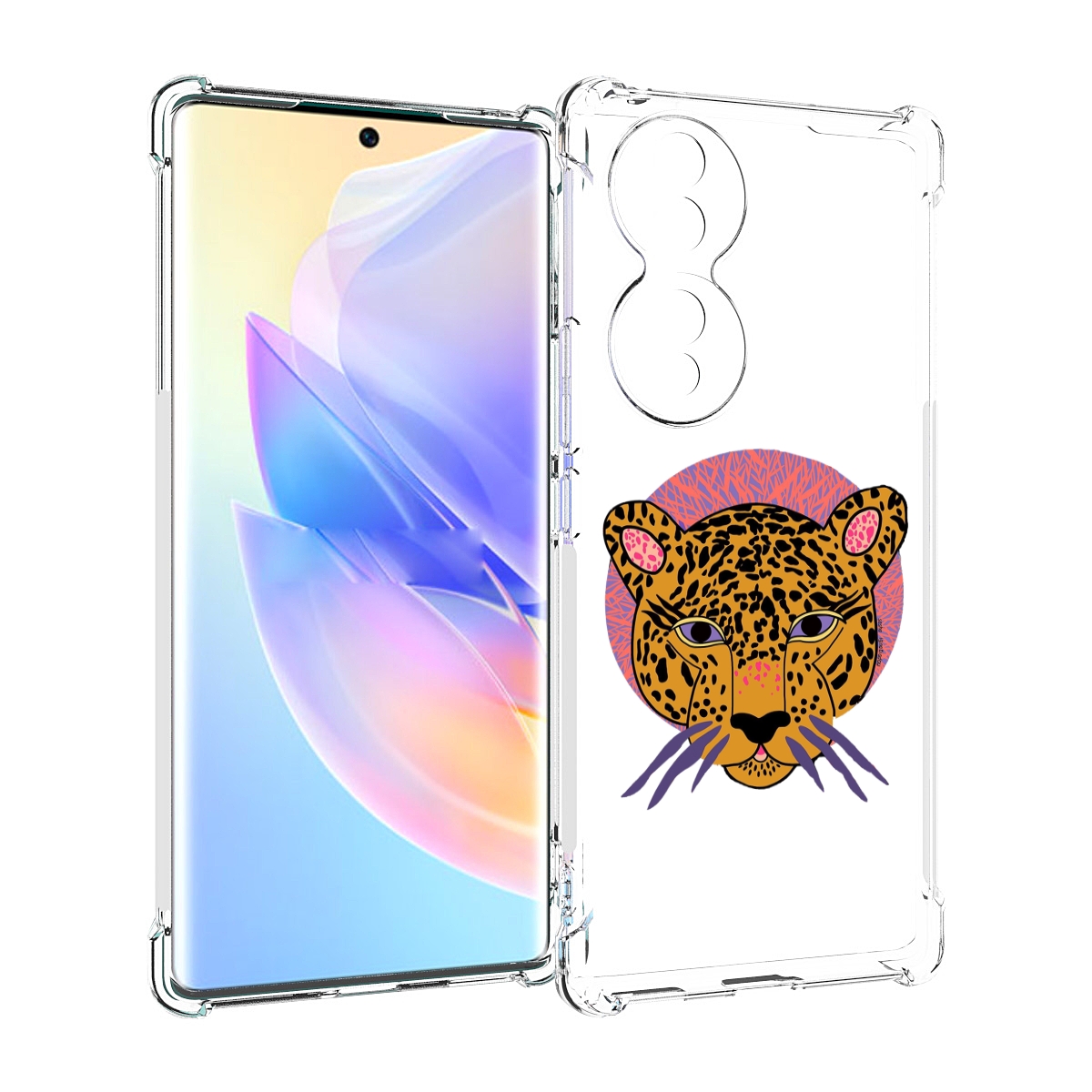 

Чехол MyPads тигр-в-кругу для Honor 70, Прозрачный, Tocco