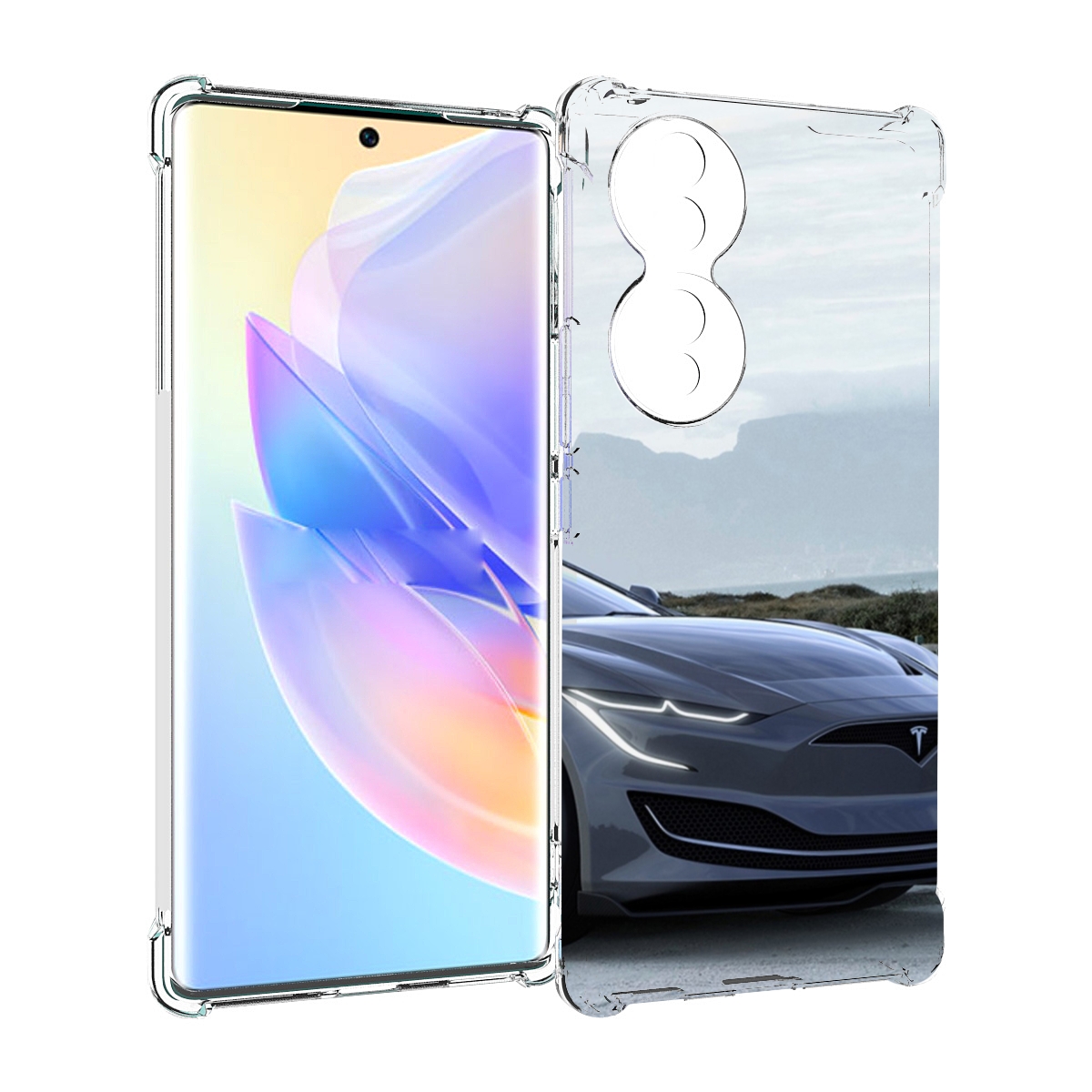 

Чехол MyPads tesla 2 мужской для Honor 70, Прозрачный, Tocco