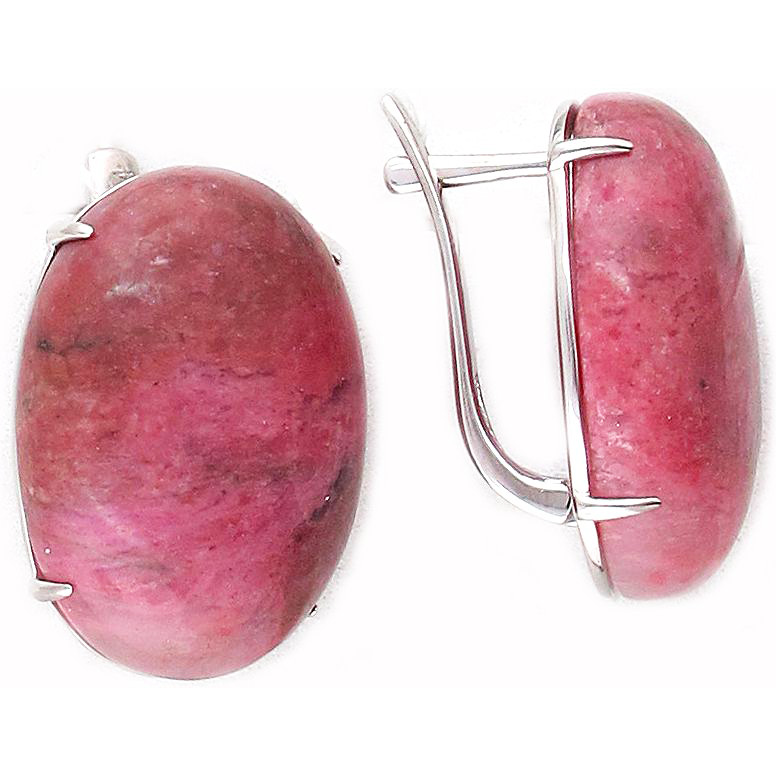 

Серьги женские из серебра Эстет С15С451434, родонит, С15С451434