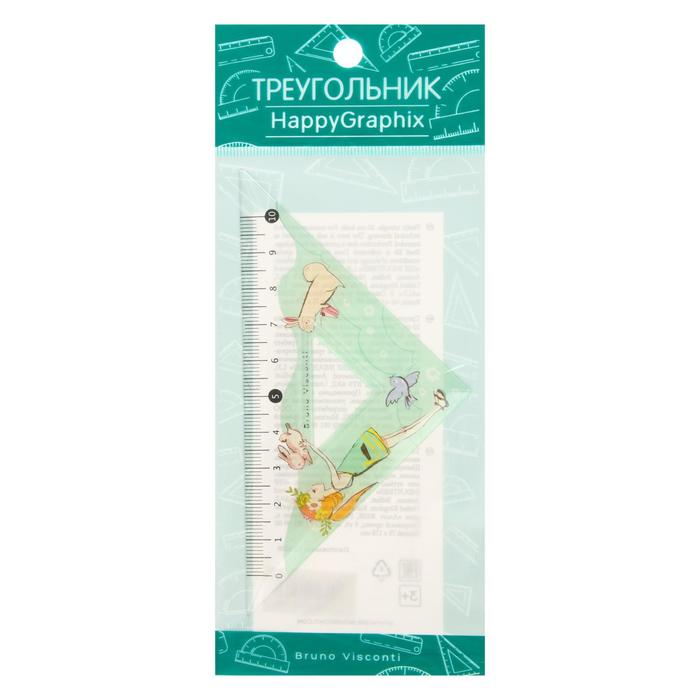 

Треугольник НappyGraphix "Девочка и кролик", 45 градусов