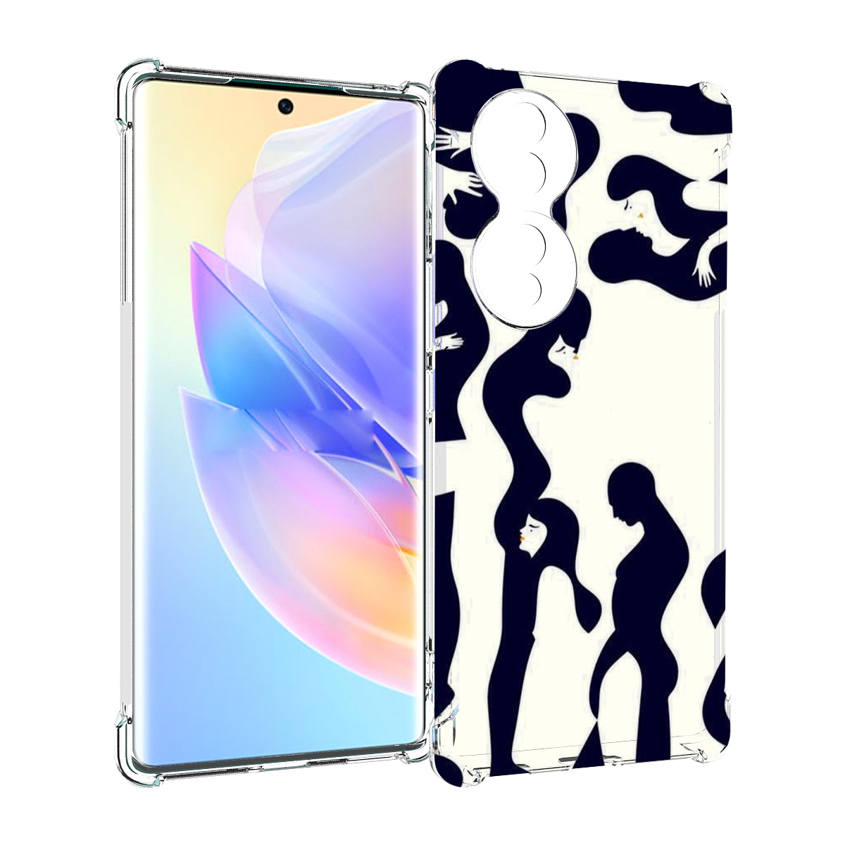 Чехол MyPads схема-пар для Honor 70