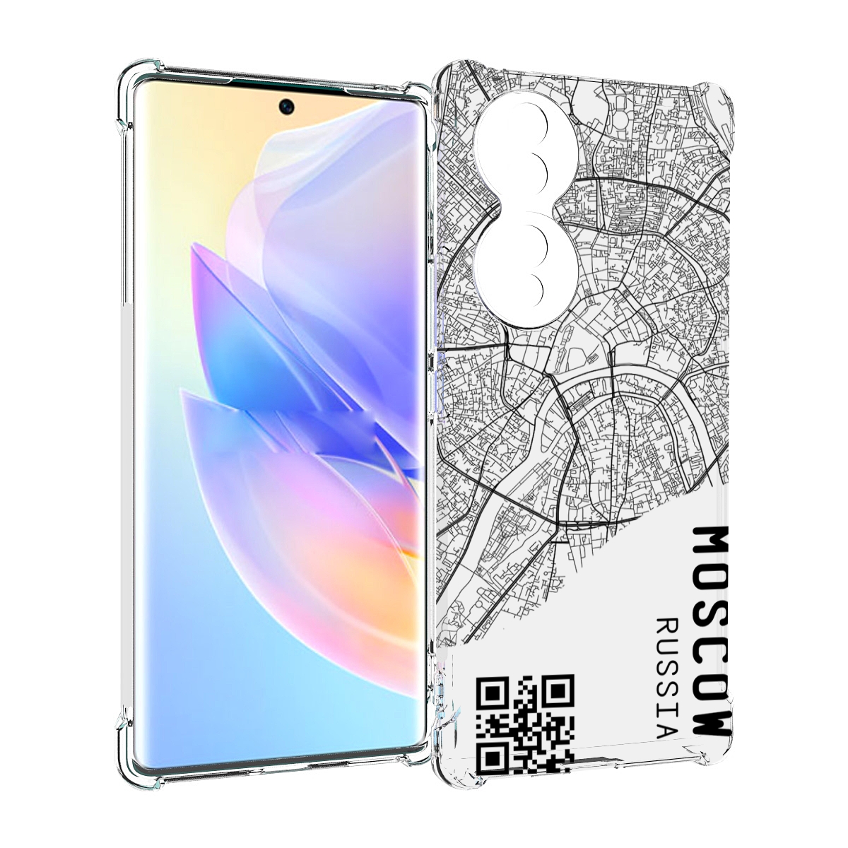 

Чехол MyPads схема-москва для Honor 70, Прозрачный, Tocco