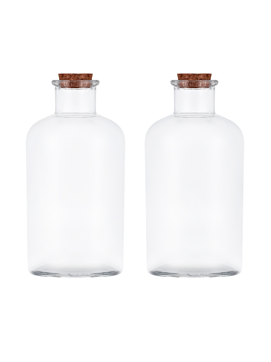фото Набор из 2 бутылей для масла 750мл с пробковой крышкой паприка-корица