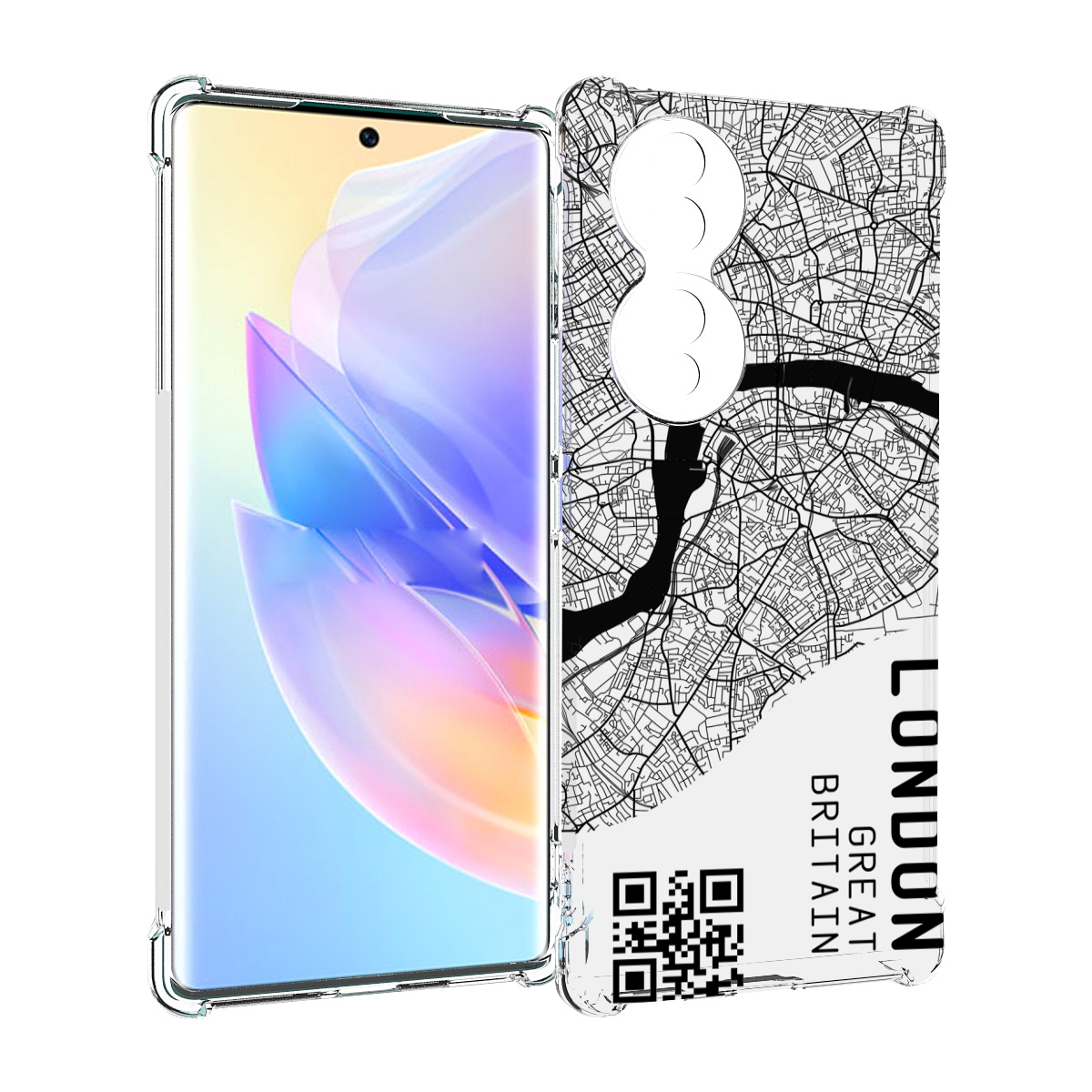 

Чехол MyPads схема-лондон для Honor 70, Прозрачный, Tocco